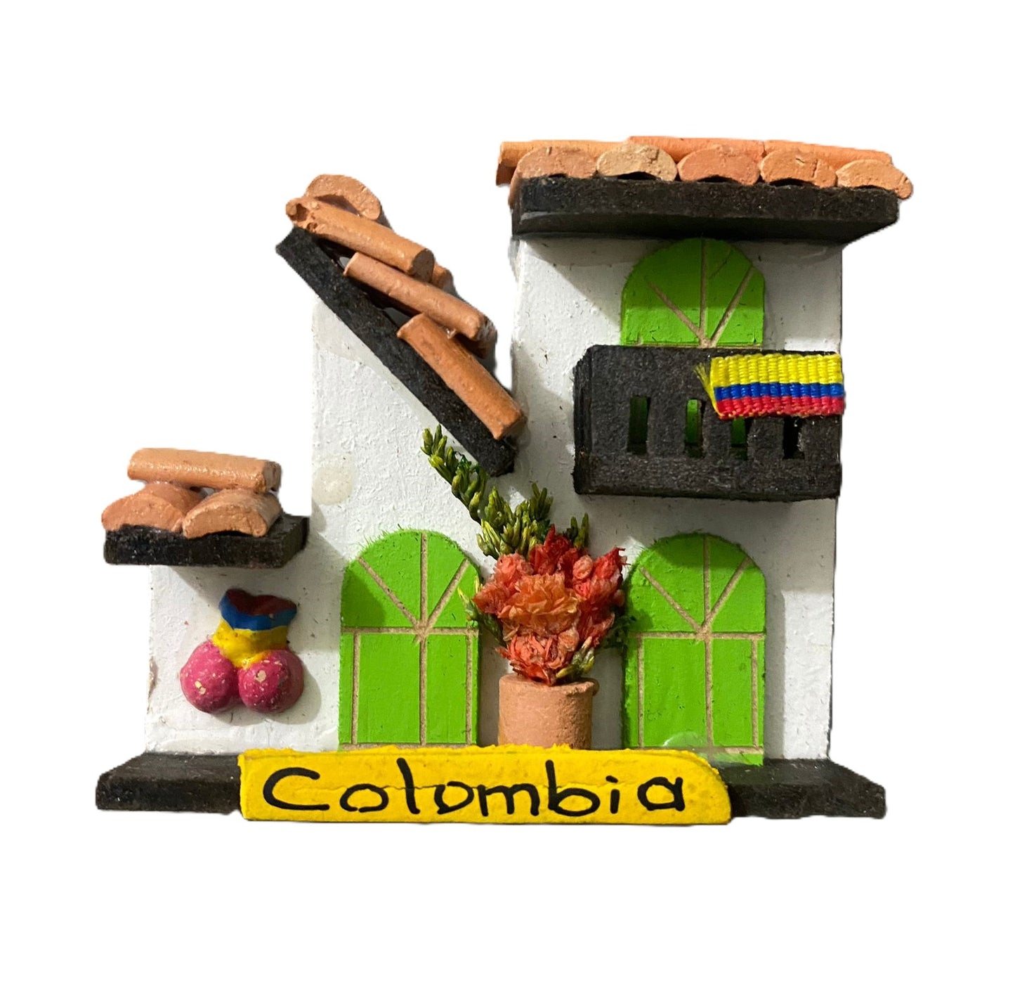imanes de casas colombianas / Colombian house magnets