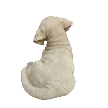 87632-YL - Golden Dreams: Lying Yellow Labrador Polyresin Figurine