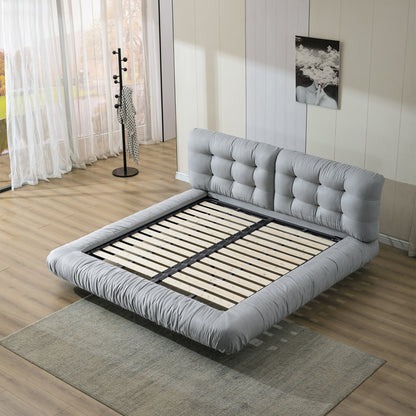 Premium Bed with High-Density Sponge & Pine Wood Board - Queen and King Sizes