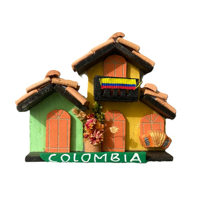 imanes de casas colombianas / Colombian house magnets