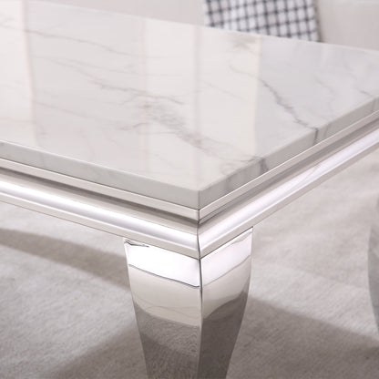 Stylish MDF and Metal Coffee Table - Perfect Dimensions for Modern Living Spaces