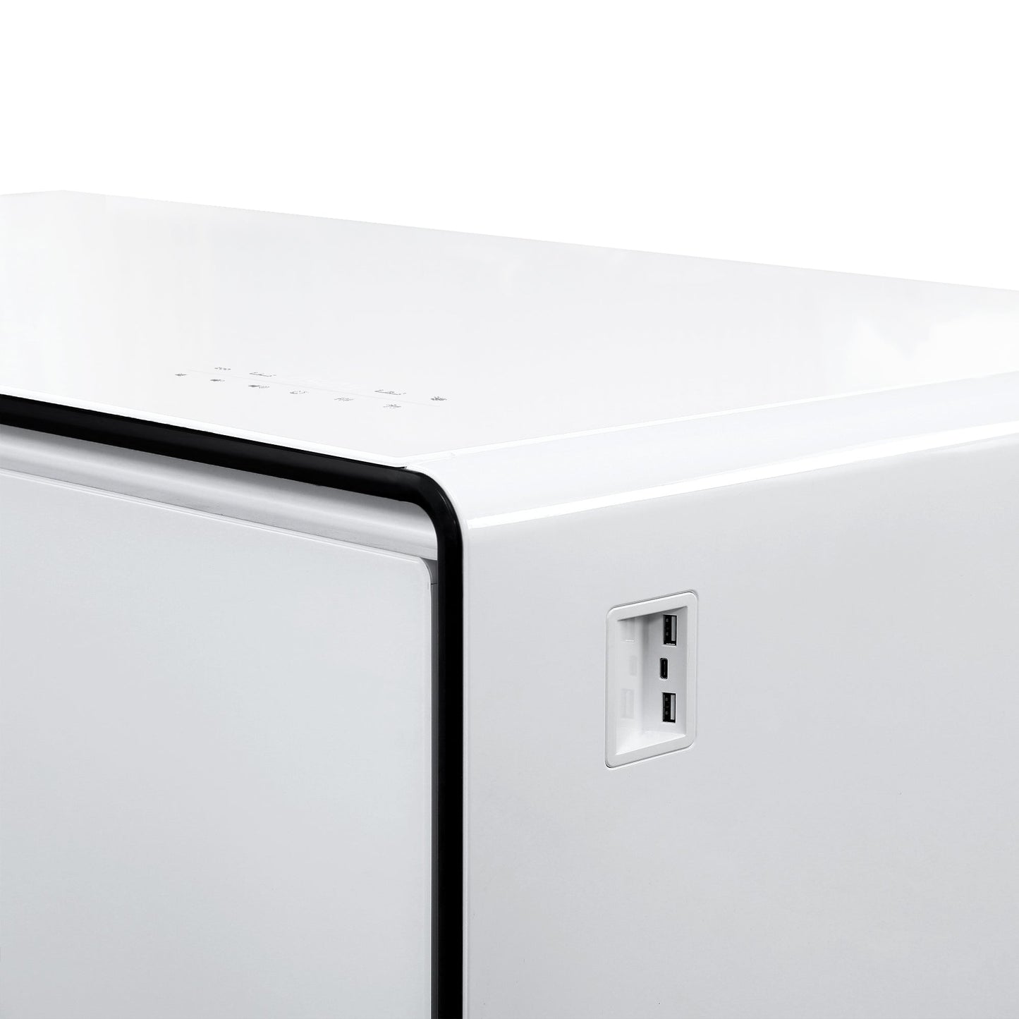 Smart Table Fridge - Stylish Tempered Glass Refrigerators