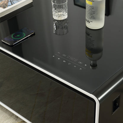 Smart Table Fridge - Stylish Tempered Glass Refrigerators