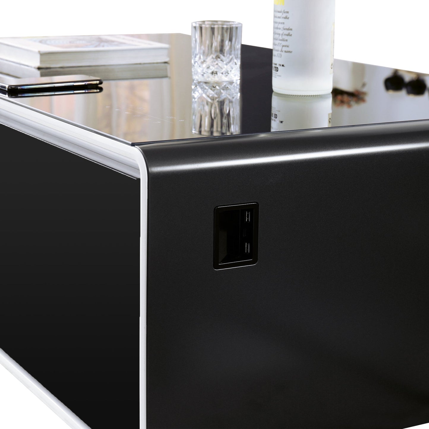 Smart Table Fridge - Stylish Tempered Glass Refrigerators