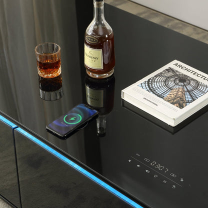 Smart Table Fridge - Stylish Tempered Glass Refrigerators