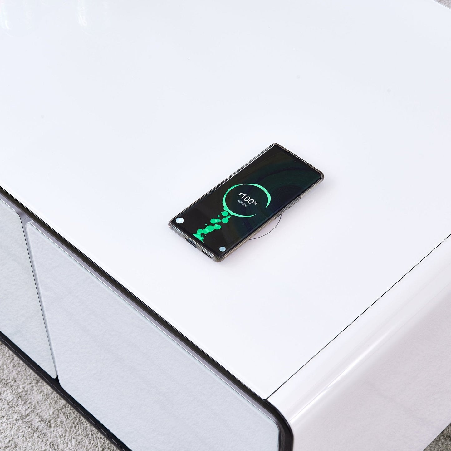 Smart Table Fridge - Stylish Tempered Glass Refrigerators