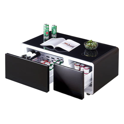 Smart Table Fridge - Stylish Tempered Glass Refrigerators