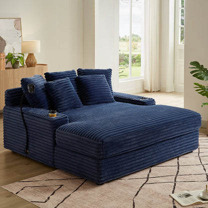 Modern Flannel Sofa with High-Quality Sponge & Springs - Multiple Colors Available