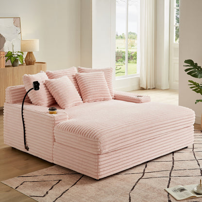 Modern Flannel Sofa with High-Quality Sponge & Springs - Multiple Colors Available