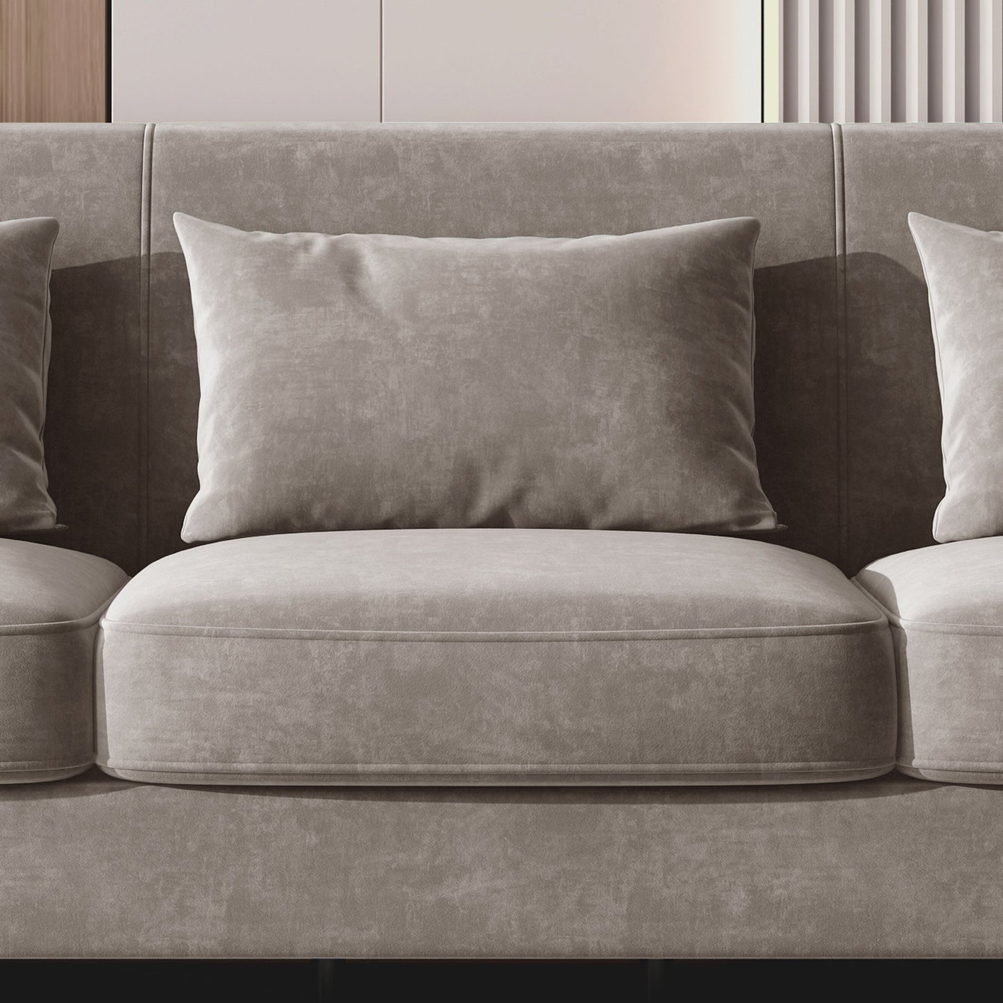 Stylish Velvet Sofa with Metal Frame: Modern Comfort & Elegance