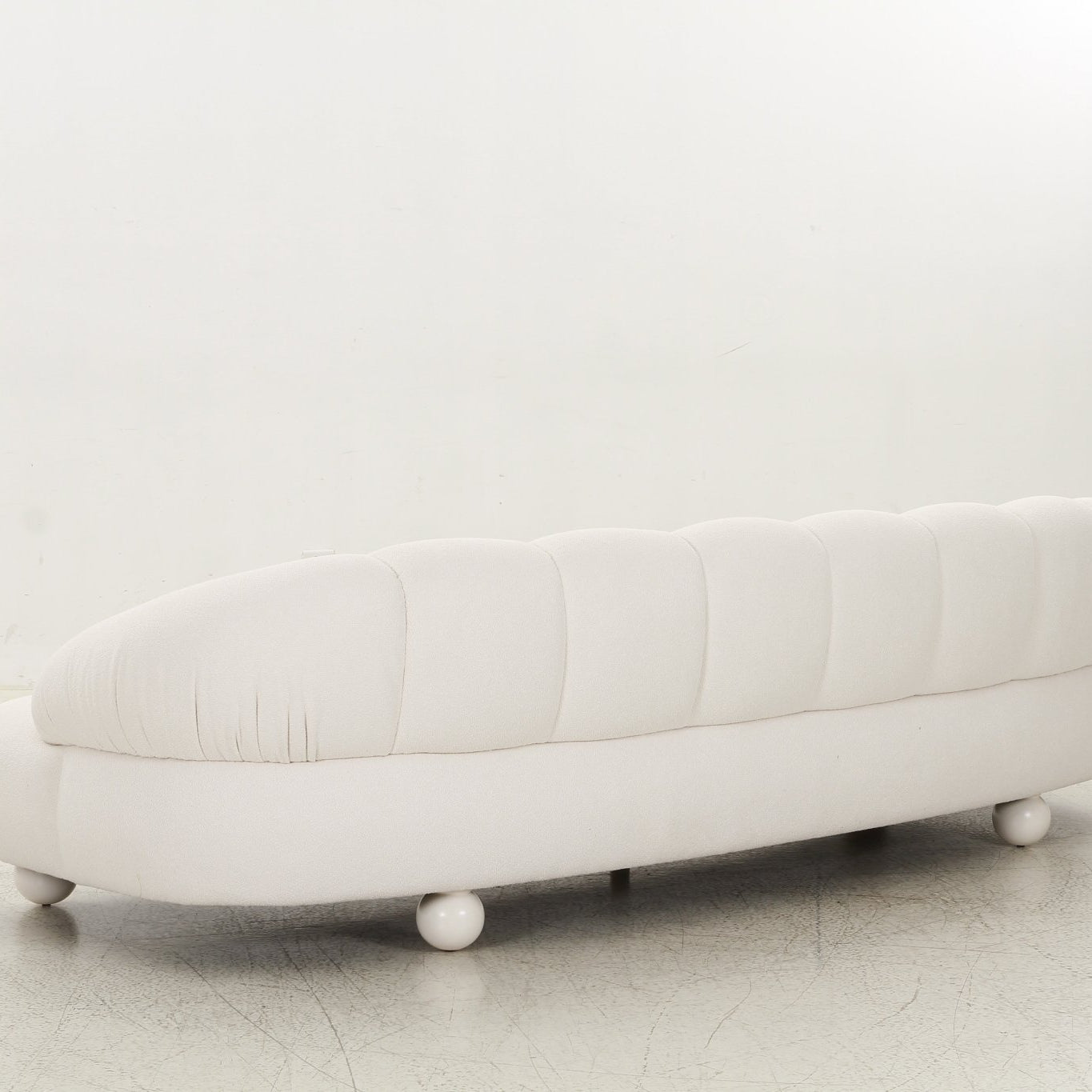 Chic White Chenille Loveseat & Sofa Set - Stylish Upholstery for Your Home